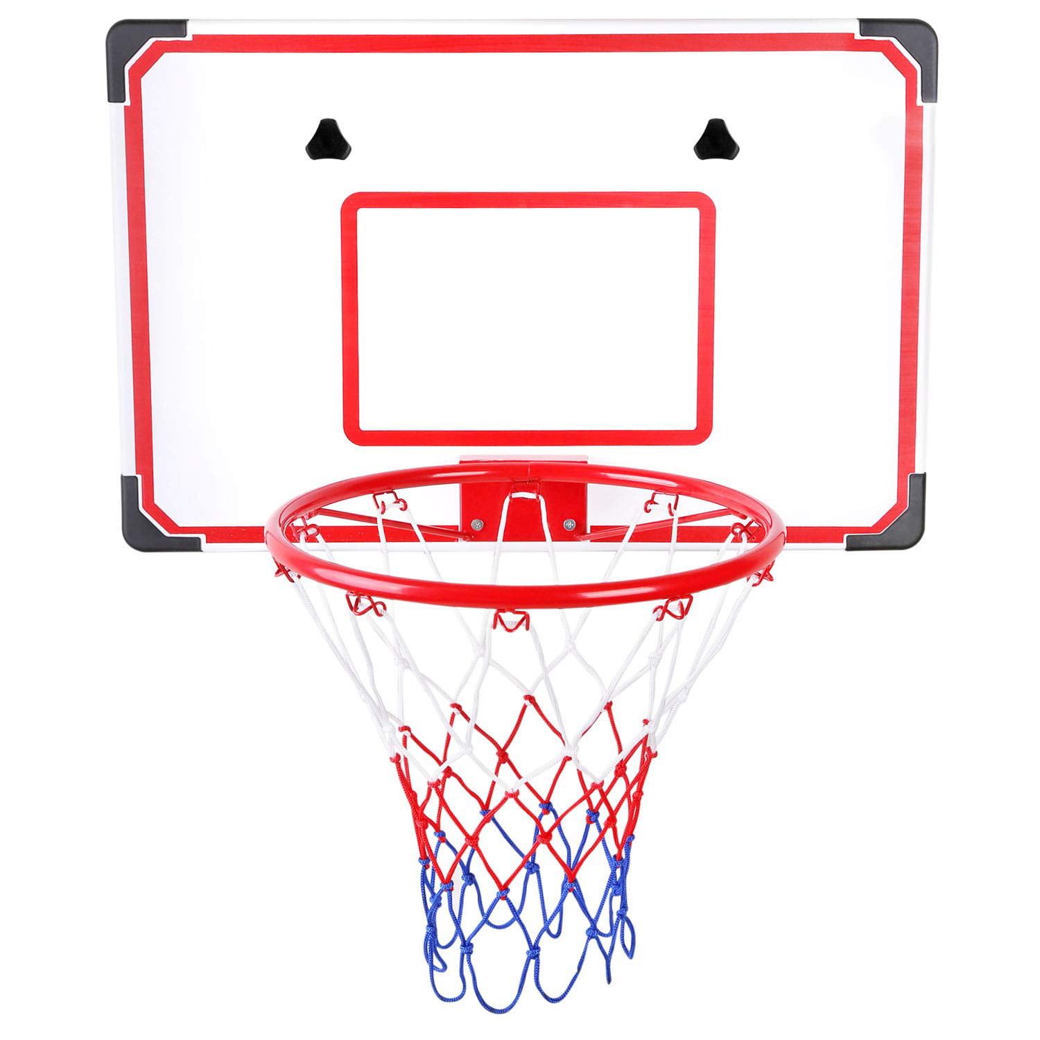Net Wall Mounted Boards Ball Macro Giant Mini Basketball Hoop and Backboard Set Indoor Sports Game Red for Home with Board 18 x 12 Inch Board Pump Dorm Hoop Over The Door Office 