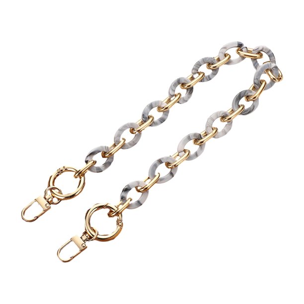 Cateissary Cadenas de resina para bolsos confiables, resistentes y duraderas, para una fijación segura, correas de cadena para bolsos de amplia Artesanía L204-2HS