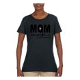 thumbnail image 2 of Wild Bobby, Mom Mode All Day Everyday Mother's Day Womens Graphic Tee, Black, Small, 2 of 6