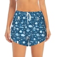 thumbnail image 4 of Lsque Octopus And Whale Printed Women's Running Shorts with Liner Pockets,Elastic Quick Dry Workout Athletic Gym Yoga Shorts,Womens High Waist Shorts-X-Large, 4 of 9