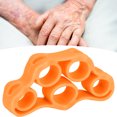 thumbnail image 4 of Finger Exercise Ring, Hand Grips, Strength Strong Resilience Practical Durable Quality Silicone Material High Elasticity Flexibility Rest For Home Green,Orange,Lake Blue, 4 of 8