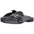 thumbnail image 7 of Shellys London Elon Grey Velvet Pointed Toe Metal Buckle Flats Mules Slides (Grey, 6), 7 of 7