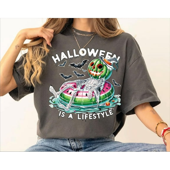 Halloween is a Lifestyle Tshirt, Summer Watermelon Halloween is a Lifestyle, Happy Summerween Shirt, Spooky Summer Halloween Tee