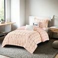 thumbnail image 3 of Intelligent Design Raina Metallic Printed Comforter Set in Blush and Gold, 3 of 8