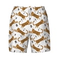 thumbnail image 4 of Lsque Mens Swim Trunks Leopard Print Pattern - Bathing Suit Compression Liner - Beach Swim Shorts Swimwear - (S-3XL) - Stretch Quick Dry -3X-Large, 4 of 9