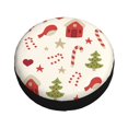 thumbnail image 3 of XMXY Colorful Christmas Motifs Spare Tire Cover, Universal Waterproof Cover for Jeep RV Tire Wheel Protection, 17 inch, 3 of 8