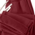 thumbnail image 5 of Men's Heavyweight Fleece Sweatpants Solid Color Thick Straight Leg Pants Loose Casual Breathable Sweatpants with Pockets, 5 of 7