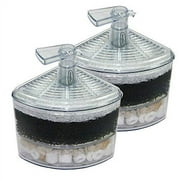 Aquapapa Corner Filter Air Driven Bio Sponge Ceramic for Fry Shrimp Nano Fish Tank Aquarium XY-2008 (Ship from CA USA) (2-Pack)