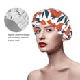 thumbnail image 5 of Cute Tomato Painting Shower Cap, Double Layers Shower Cap Rreusable Waterproof, Elastic Bathing Hair Hat for Women, Washable Hair Cap for All Hair Lengths, 5 of 5