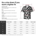 thumbnail image 5 of Pofeuu Similar To Leopard Print Print Hawaiian Shirt for Men Sleeves Casual Button Down Summer Beach Dress Shirts T-Shirts,Large, 5 of 7