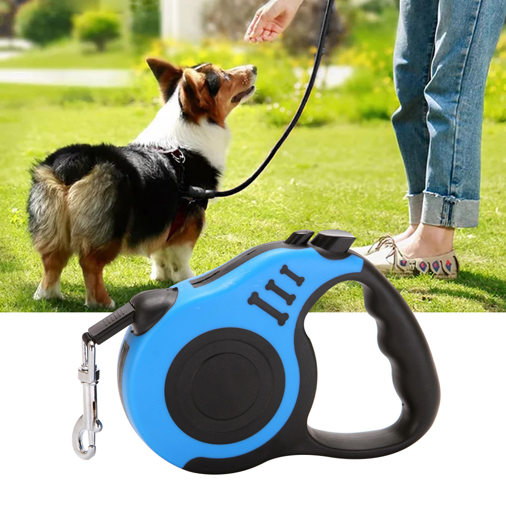 Yier Durable Walking Dog Retractable Leash Nylon Cord Leash for Small Medium Dogs 