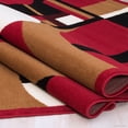 thumbnail image 3 of Allstar Red Area Rug. Contemporary. Abstract. Traditional. Formal. Shapes. Spirals. Circles (7' 7" x 10' 6"), 3 of 7