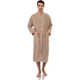 thumbnail image 4 of Men's Robe, Turkish Cotton Terry Kimono Bathrobe, 4 of 6