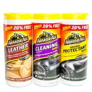 Armor All Wipes Car Interior Cleaning Bonus Pack Leather, Cleaning & Protectant