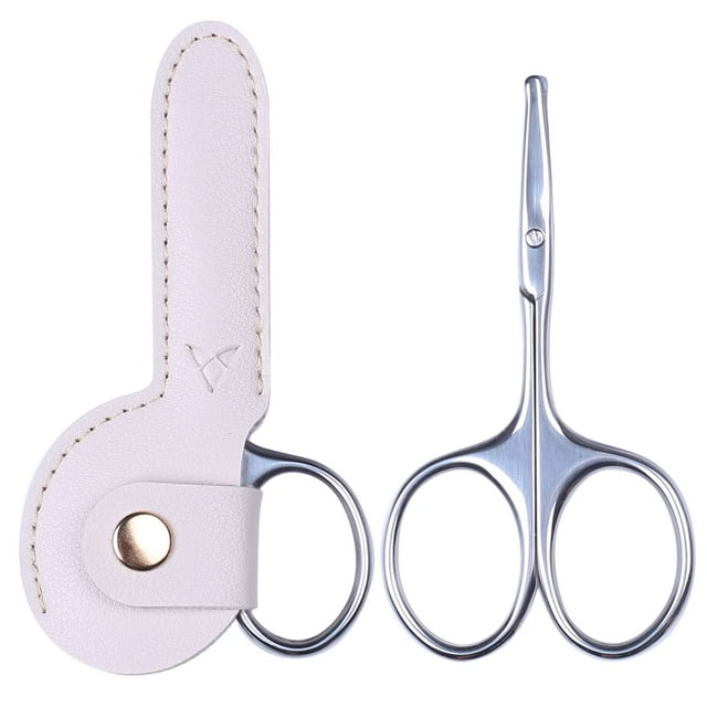 Tijeras YOUYISI para recortar el vello púbico para mujer, color rosa
