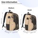 thumbnail image 2 of Balery Child And Lion Sketch Mochila Clásica Impresa Básica para Viaje, Mochila Escolar Resistente al Agua, Mochila de Lona con Correas Ajustables-Medium, 2 of 5