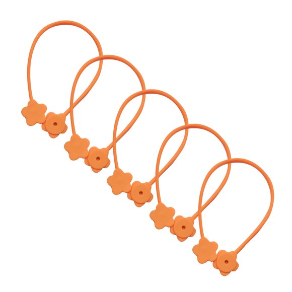EGNMCR Organiseurs de Placard et Stockage, Coffres de Stockage et Sac 5PCS Polyvalent Réutilisable Multi-Couleur Cravate de Câble de Gel de Silice