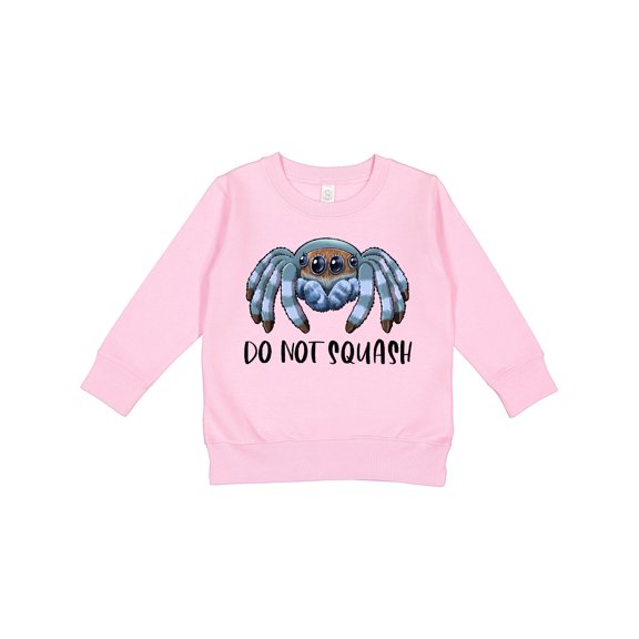 Inktastic Do Not Squash Cute Jumping Spider Toddler Sweatshirt