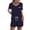 Navy Blue, variant on Avidlove Womens Pajama Set Short Sleeve Pj Tops and Shorts 2 Piece Lounge Set Soft Sleepwear with Chest Pocket