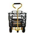 thumbnail image 5 of DUOSONG Wagon Cart Garden Cart Trucks Make It Easier To Transport Firewood Yellow+Black Black Metal Garden & Outdoor Garden Supplies Garden Carts, 5 of 21