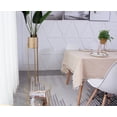 thumbnail image 4 of Mantel Tejido Rectangular Tira De Arroz + Flecos Algodón Lino Flecos A Rayas Mantel Lavable Resistente Al Aceite Y Las Manchas Mantel Fácil De Cuidar para Interiores, Exteriores, Jardín, Restaurante Y, 4 of 5
