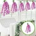 thumbnail image 3 of Artificial Lilac Flower Vine for Wedding and Home Decoration - Realistic Simulation with Durable Materials, Multi-Functional for Various Occasions, 3 of 6