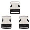 thumbnail image 3 of Metal Parachute Buckles, 3pcs Alloys Plastics Metal Side Release Buckle  For Leather Bags For Handbags, 3 of 8