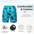 thumbnail image 5 of Fotbe World Turtle Day Men’s Swim Trunks Quick Dry Swim Shorts Board Shorts with Mesh Lining-Small, 5 of 9