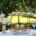 thumbnail image 5 of BalsaCircle 14 in Gold 2 Tier Cinderella Carriage Cupcake Dessert Display Stand Party Events Decorations, 5 of 8