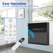 12000 BTU (ASHRAE) / 6300 BTU (DOE) Inverter Window Air Conditioner Unit,U-Shaped Saddle Portable AC Adjustable Windows Kit Washable Filter,Includes Remote Programmable Timer