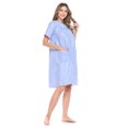 thumbnail image 2 of Casual Nights Women's Dressing Gown - XL, 55% Cotton, Short Sleeve Woven Robe Duster, 2 of 5