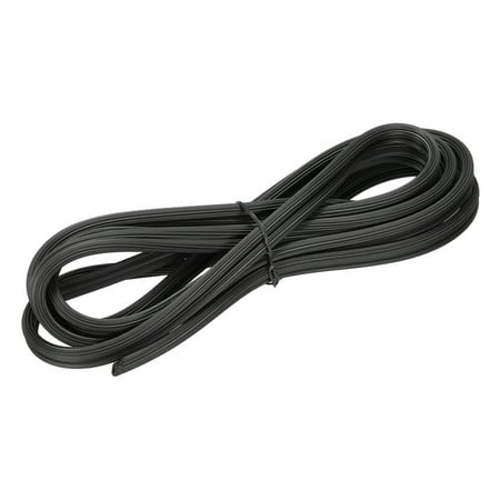 Uxcell 5M/16.4Ft Rubber Window Screen Spline Sealing Strip, 6.5mm OD Black