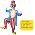 thumbnail image 2 of Disfraz de payaso para fiesta de Carnaval de Halloween para hombre, Bola de baile de Mascarada, actuación de escenario de mago, sin peluca/zapatos/nariz de espuma, 2 of 5