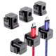 thumbnail image 1 of Cord Organizer PZOZ, paquete de 6 clips adhesivos para cable de carga, color negro, 1 of 6