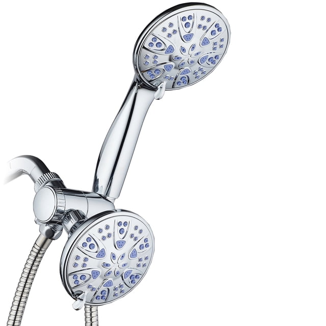 Combinación de ducha AquaDance 5525 antimicrobiana de 30 ajustes, color morado