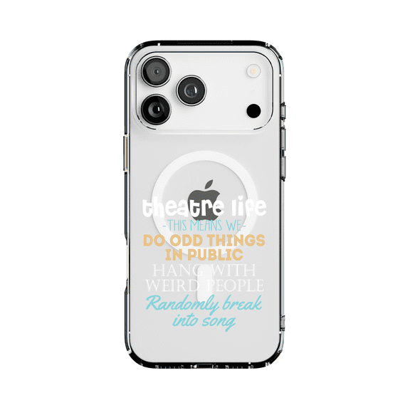 DistinctInk MagSafe Clear Case for Apple iPhone 17 Pro Max (6.9" Screen) - Odd Things in Public - Wireless Charging Compatible