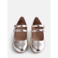 thumbnail image 3 of Wonder Nation Toddler, Little & Big Girls Double Strap Dress Shoes with Block Heels, 3 of 5