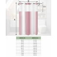 thumbnail image 7 of No Hook Shower Curtains, Pink White Ombre Stall Bathroom Curtain with Snap in Liner, Romantic Minimalist Modern Art Waterproof Washable Fabric Bathroom Shower Curtain Sets, 54" x 78", 7 of 7