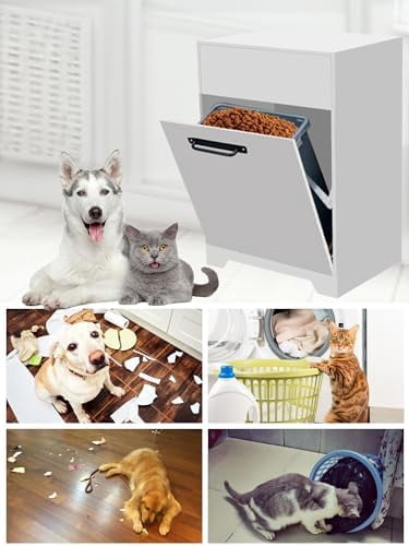 Tilt Out Trash Can Cabinet DIY Kit for Single Cabinet, Pet Proof Hidden Trash Can Cabinet Conversion Kit, Suitable for Kitchen, Bathroom, Living Room, and Dining Room