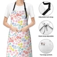 thumbnail image 6 of Lsque Retro Floral Waterproof Apron Chef Aprons for Men Heavy Duty Chemical Work Apron Extra Long Grilling Aprons with Adjustable Bib Apron, 6 of 9