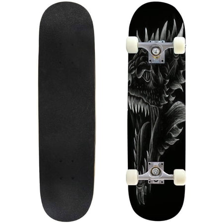 The dragon for T shirt design or outwear Hunting style Outdoor Skateboard Longboards 31 x8  Pro Complete Skate Board Cruiser price history on PriceWatchPro