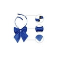 thumbnail image 3 of INSPIRE CHIC Women's Adjustable Solid Color Pre-tied Bowknot Uniform Bow Tie Royal Blue, 3 of 5