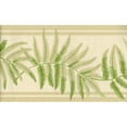 thumbnail image 5 of TRIMZ Fern Leaf Wallpaper Border - Tropical Style - Green, Beige 15' L x 10.25" W - Kitchen Wall Border, 5 of 6