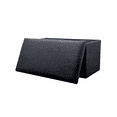 thumbnail image 2 of Go-Poufs Knock-Down Rectangular Teddy Boucle Storage Ottoman |  Black | 30"x15"x15", 2 of 3