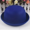 thumbnail image 3 of Magik Men Women Woolen Roll-up Brim Fedora Bowler Hat, 3 of 4