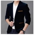 thumbnail image 5 of Traje casual de pana de primavera y otoño para hombre, traje de negocios ajustado para jóvenes, chaqueta de hombre, 5 of 5
