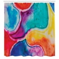 thumbnail image 3 of Ambesonne Tie Dye Shower Curtain, Different Watercolor Pools, 69"Wx75"L, Multicolor, 3 of 3