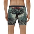 thumbnail image 2 of Men's Boxer Briefs, Zombie Flower Apocalypse Soft and Breathable Mens Underwear Boxer Briefs With Widen Waist, 2 of 5