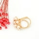 thumbnail image 4 of Guardurnaity Bufanda anillo perla 3 anillos bufanda de seda hebilla Clip All-match flor mujer Retro moda decoración chal Pin regalo del Día de San Accesorios de disfraces, 4 of 6