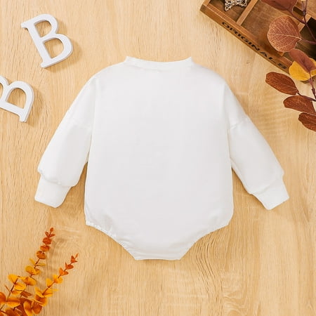 

eczipvz Baby Bodysuit Toddler Kids Girls Boys Cute Christmas Letters Prints Romper Jumpsuit Cloths Boy (White 0-3 Months)
